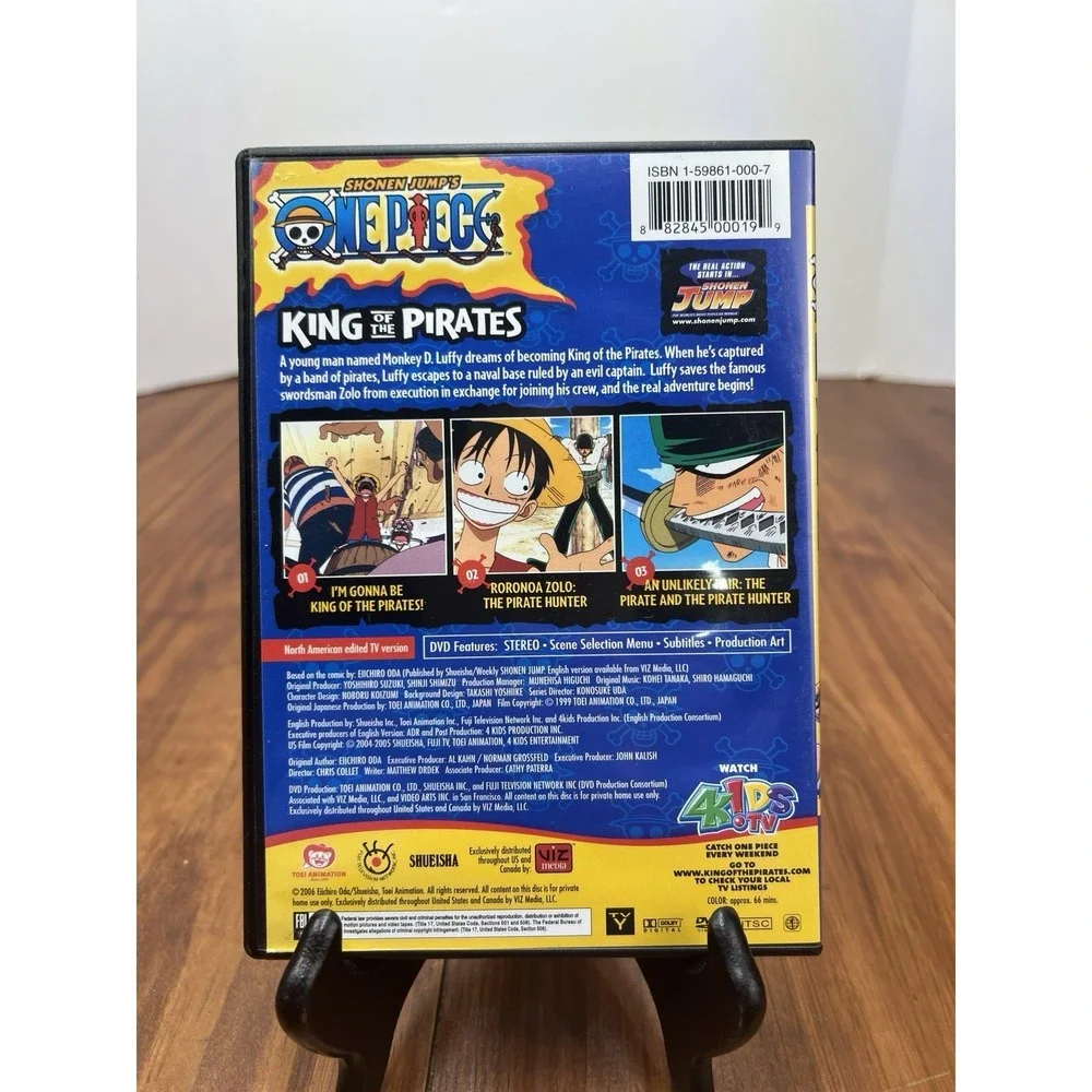 One Piece King of the Pirates Vol. 1 DVD English TV Version (No CCG Card)
